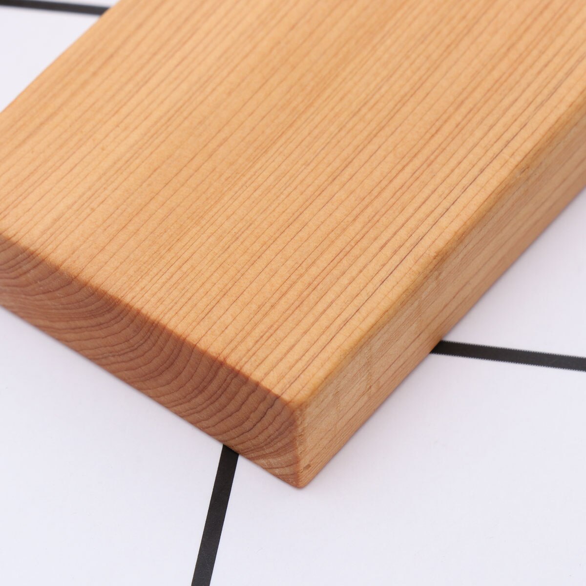 3pcs Wood Block Smooth Durable Rectangle Wood Blocks for Bedroom Decoration