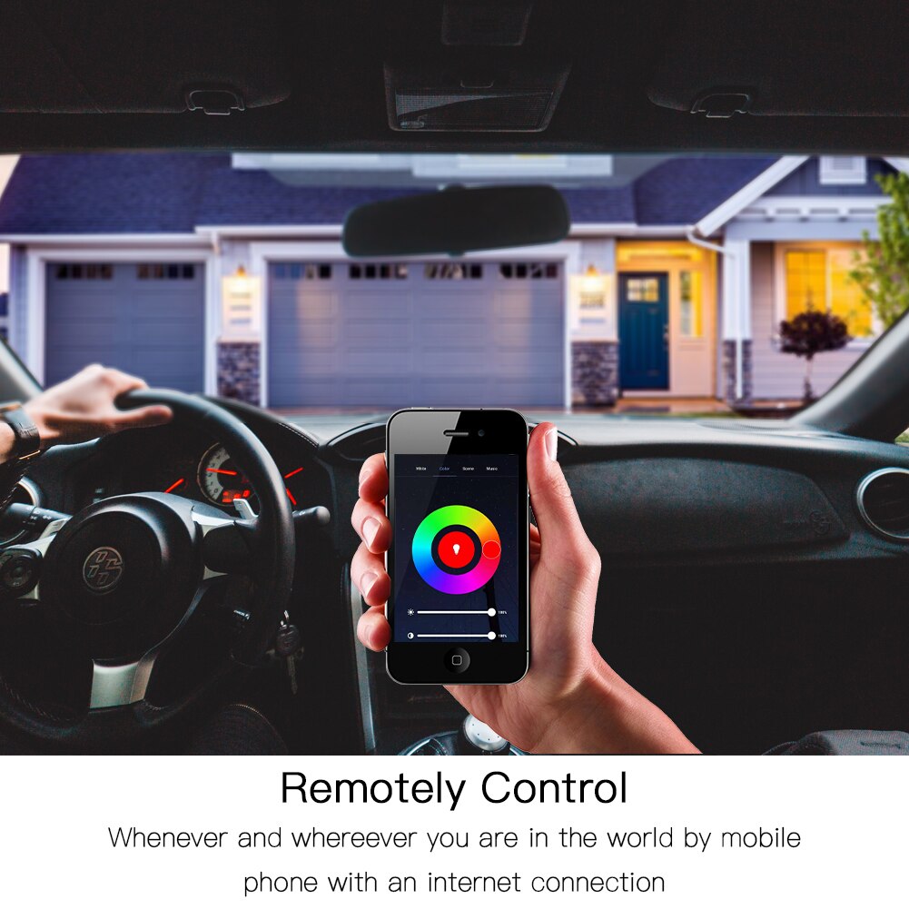 Moes tuya  gu10 wifi smart lys led pærer rgbcw 5w dæmpbare lamper smart life fjernbetjening arbejde med alexa google home