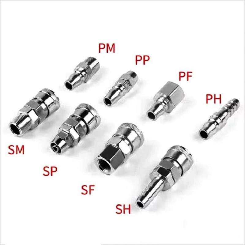 C type Pneumatic fitting Quick connector coupling SP10 PP10 PF20 SF20 PP20 SP20 PM20 SM20 PH20 SH20 work on Air compressor