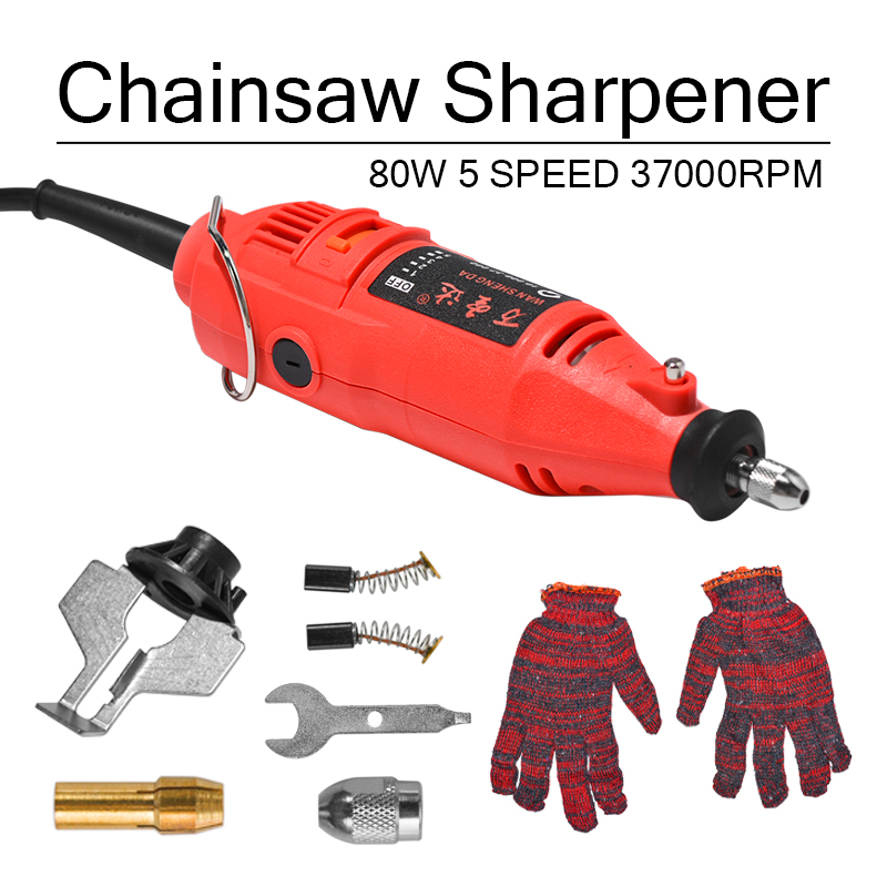 180W 5 Speed 37000rpm Power Grinder Chain Saw Sharpener Handheld Power Chain Machine Electric Grind Chainsaw Sharpening Machine