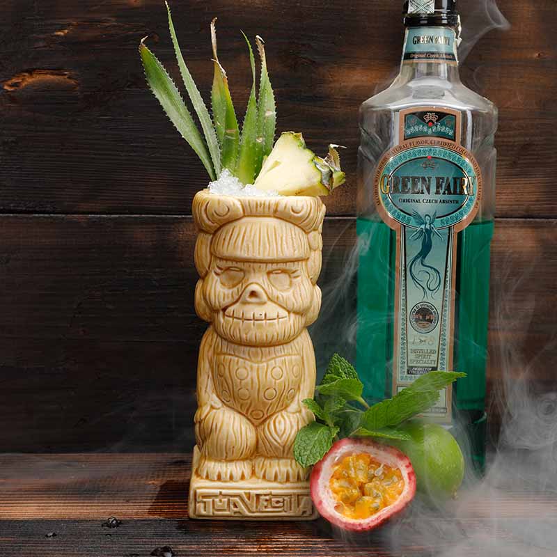 390ml hawaii keramik tiki mugg porslin öl vin mugg kopp bar verktyg