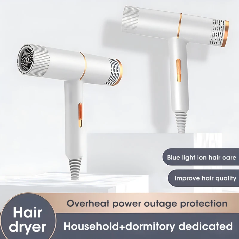 Hair Dryer Strong Wind Salon Dryer Air and Cold Air Wind Negative Ionic Hammer Blower Dry Electric Hair Dryer