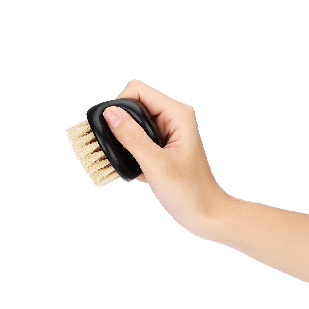 Brosse Anti-poussière de coiffeur , brosse antistatique en poils de sanglier, peigne à barbe, brosses de balayage de cheveux de Salon, brosse de moustache pour hommes