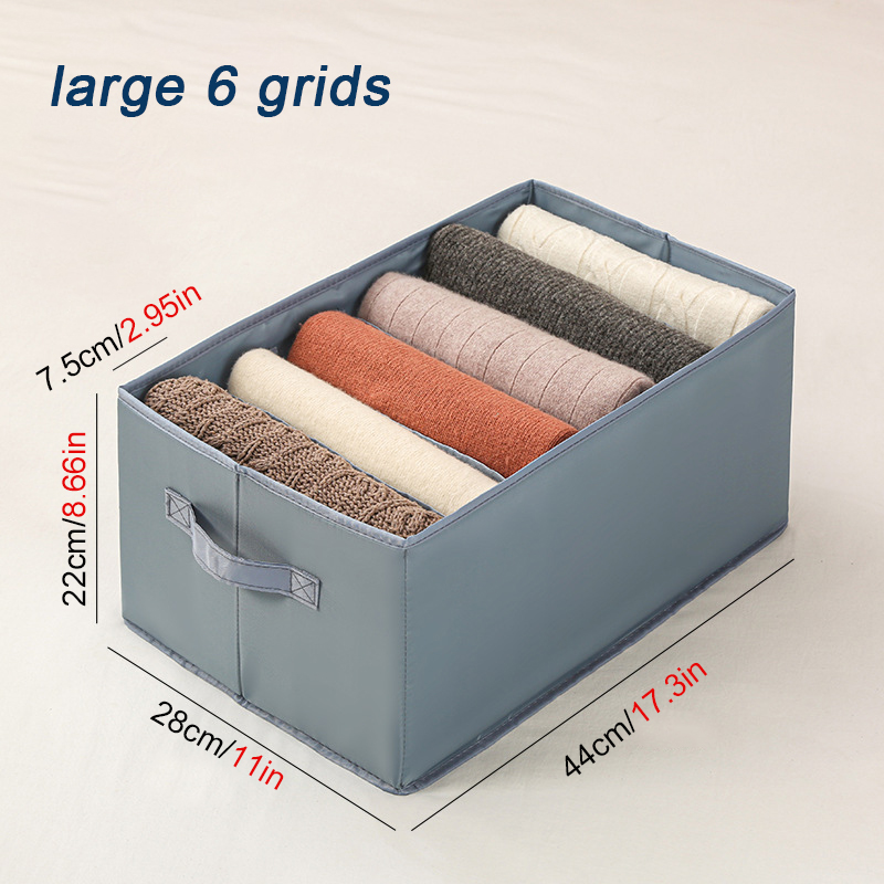 Collapsible Clothing Organizer Clothes Pants Storage Box Closet Drawer Wardrobe Underwear Socks T-Shirt Storage Organizers: light yellow