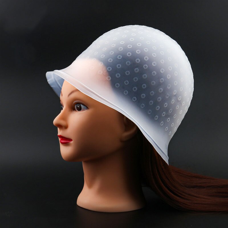 Gorro de silicona reutilizable para tinte, para el Color del cabello, destacando la peluquería con aguja M88