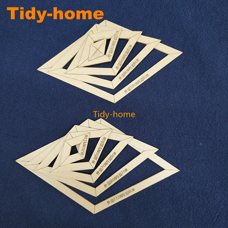 Useful Acrylic Diamond Drawing Template Equilateral Triangle Template Patchwork Drawing Tools Drawing Ruler