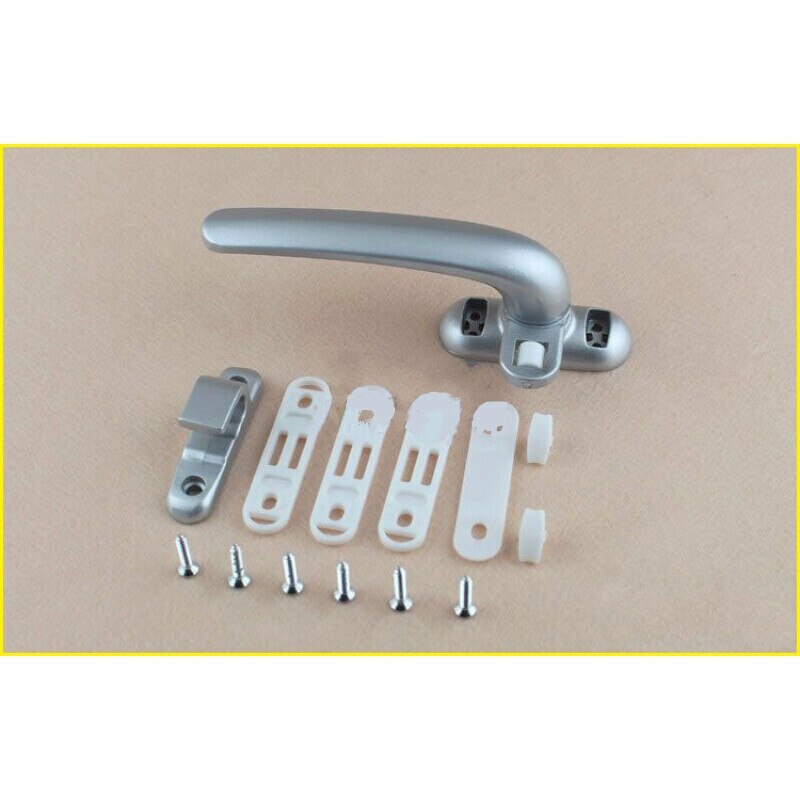 Door and window handle lock aluminum alloy steel push-pull inner and outer open window door handle with buckle handle ZP7111345