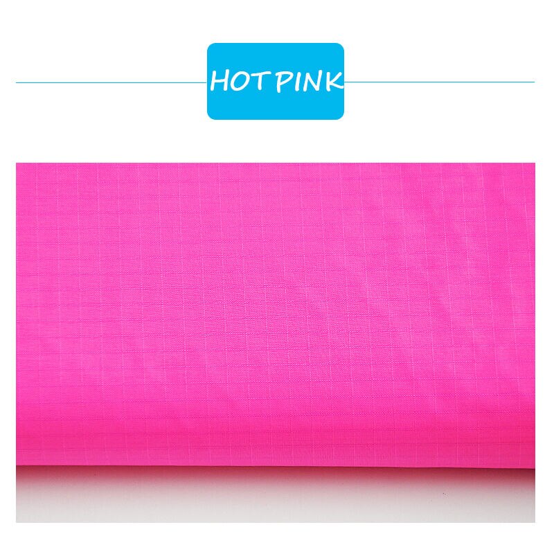 145cm x 90cm vandtæt ripstop nylon stof letvægts 70d pu belagte drager telte sædebetræk materialer efter gård: Hot pink