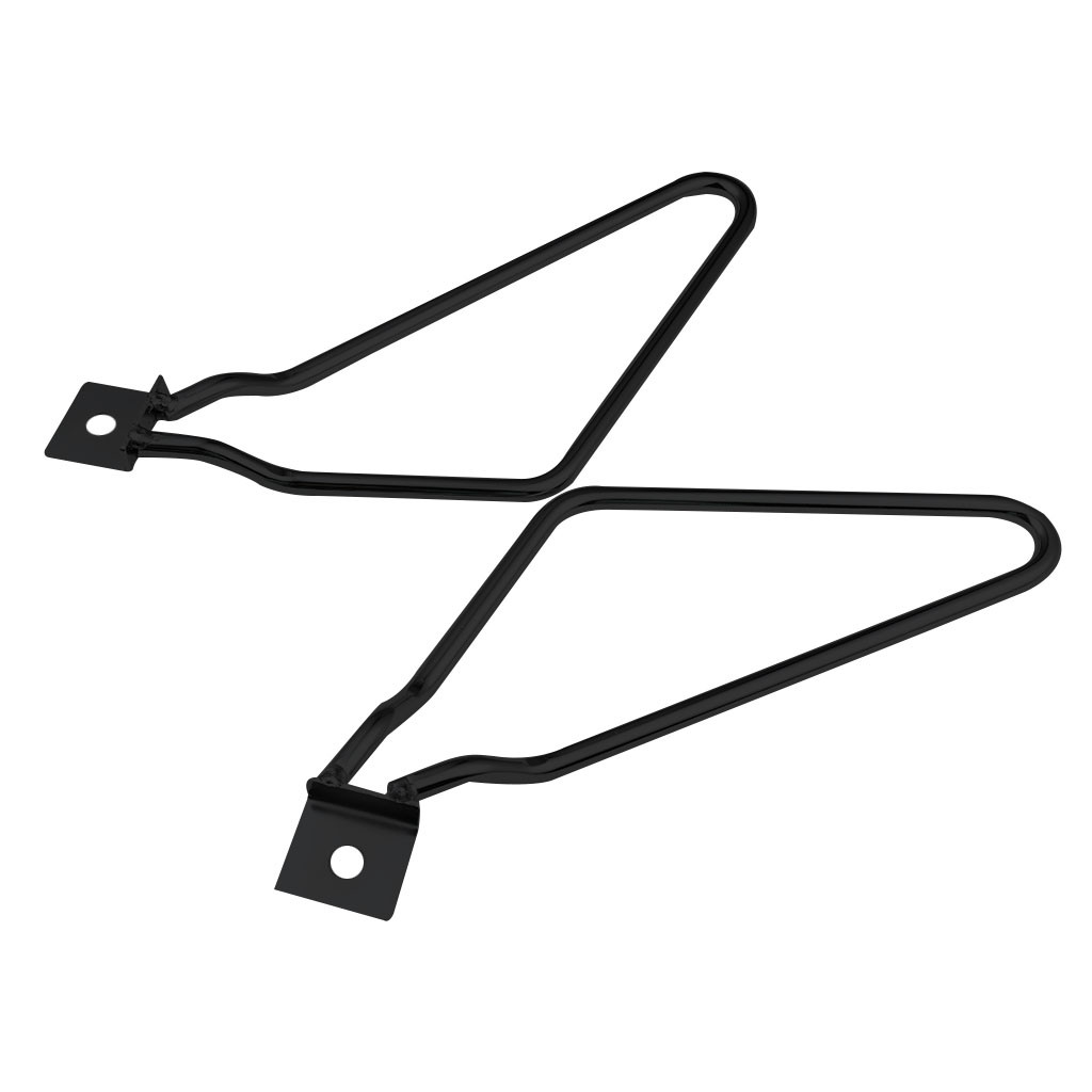 2xMotorcycle Bag Side Box Saddle Bag Side Bag Luggage Bracket For Davidson XL883: Black