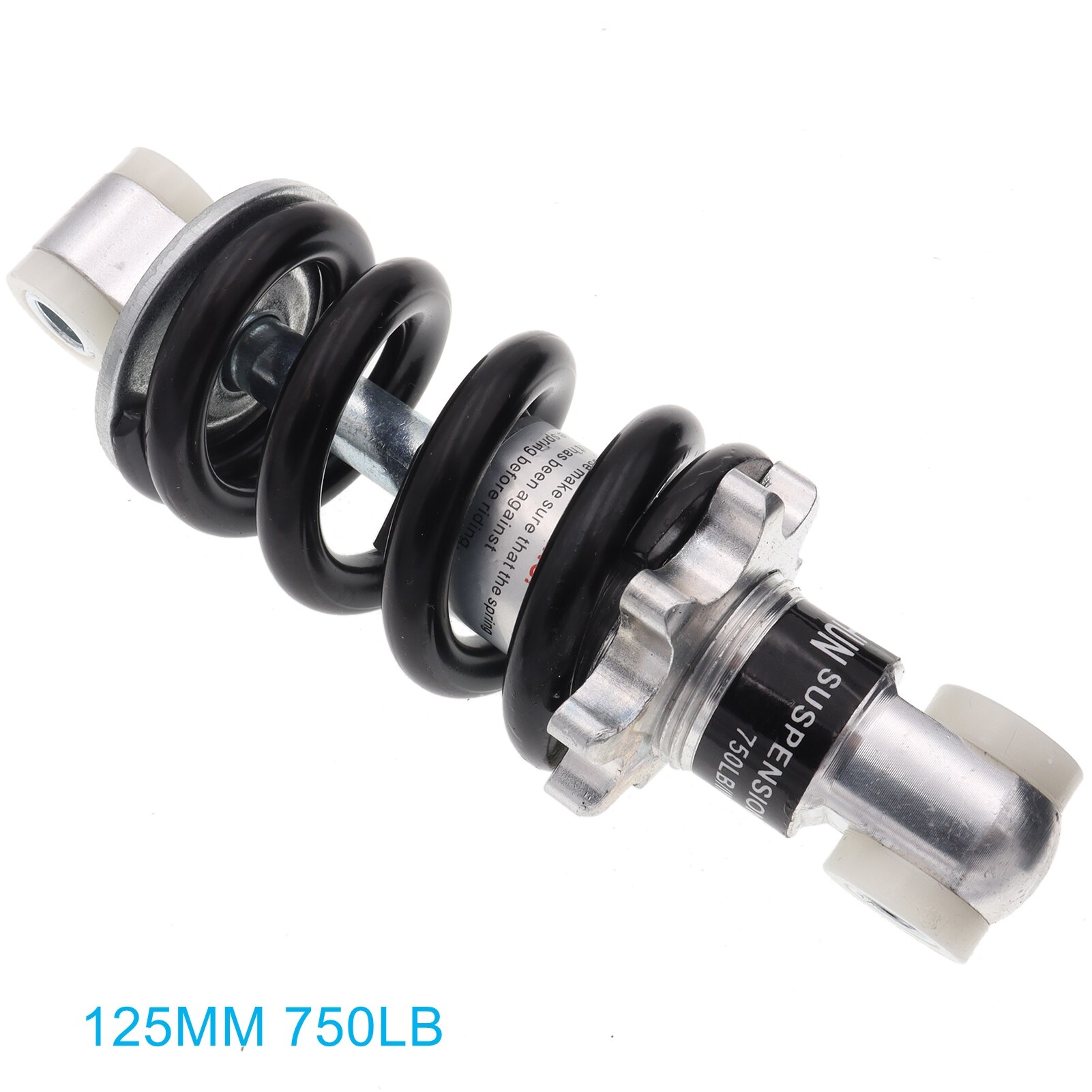 100mm/125mm/150mm/160mm/170mm/180mm/190mm/200mm Hinten Suspension Stoßdämpfer für 47cc 49CC Mini Elektrische Rolle Tasche Fahrrad: 125MM 750LB