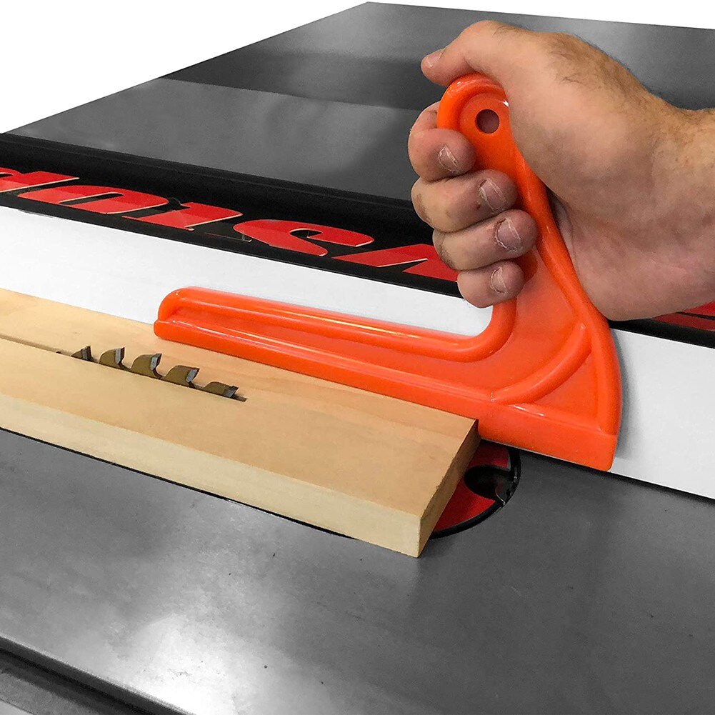 Ensemble de 5 blocs-poussoirs de sécurité pour le travail du bois et ensemble de bâtons-poussoirs pour menuisiers et utilisation sur la dégauchisseuse de table à toupie et la scie à ruban