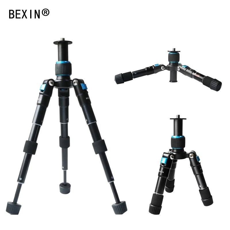 Bexin-tripé para câmera de viagem ou alumínio, acessórios para fotografia, pequeno, com cabeça redonda