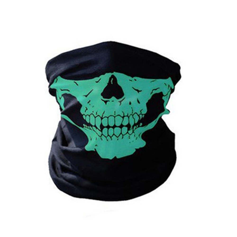 Warmer Bike Gezichtsmasker Hoofdband Schedel Bandana Helm Hals Gezichtsmasker Winddicht stofdicht Volledige Gezicht Sjaal Snowboard ski Masker: Groen