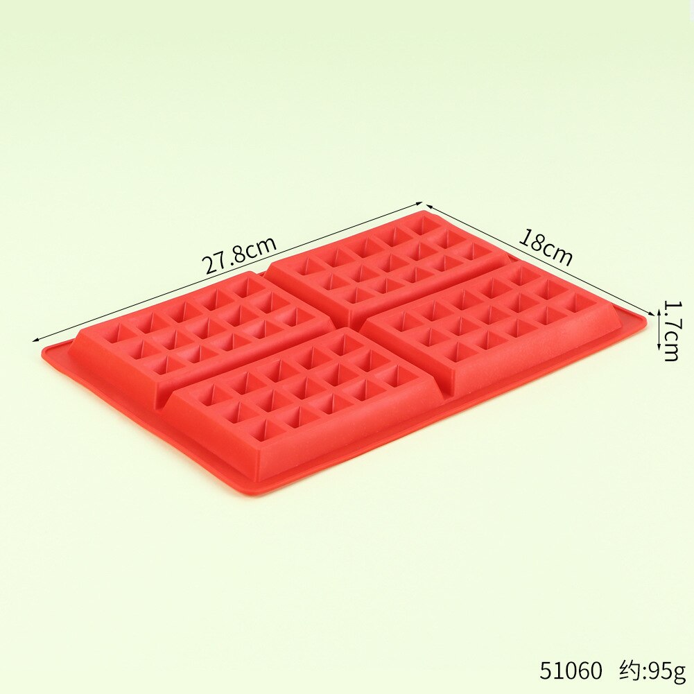 Molde de silicona para hacer gofres en forma de corazón, moldes para pasteles, Muffin, galleta, herramienta de fabricación, utensilios para hornear: 1
