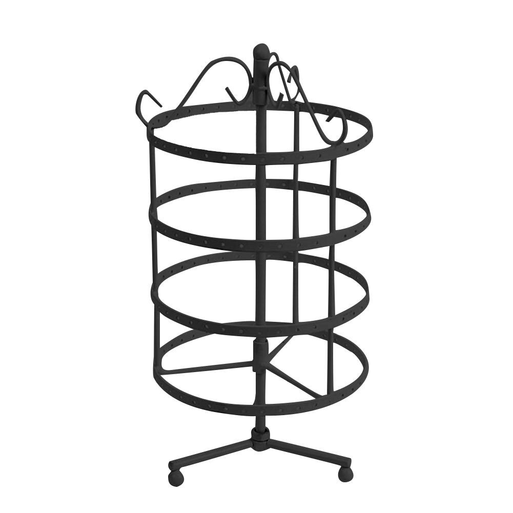 144 Gaten 4 Tiers Ronde Draaibaar Display Earring Vrouwen Sieraden Stand Rack Sieraden Organizer Joyeros Organizador De Joyas: 1