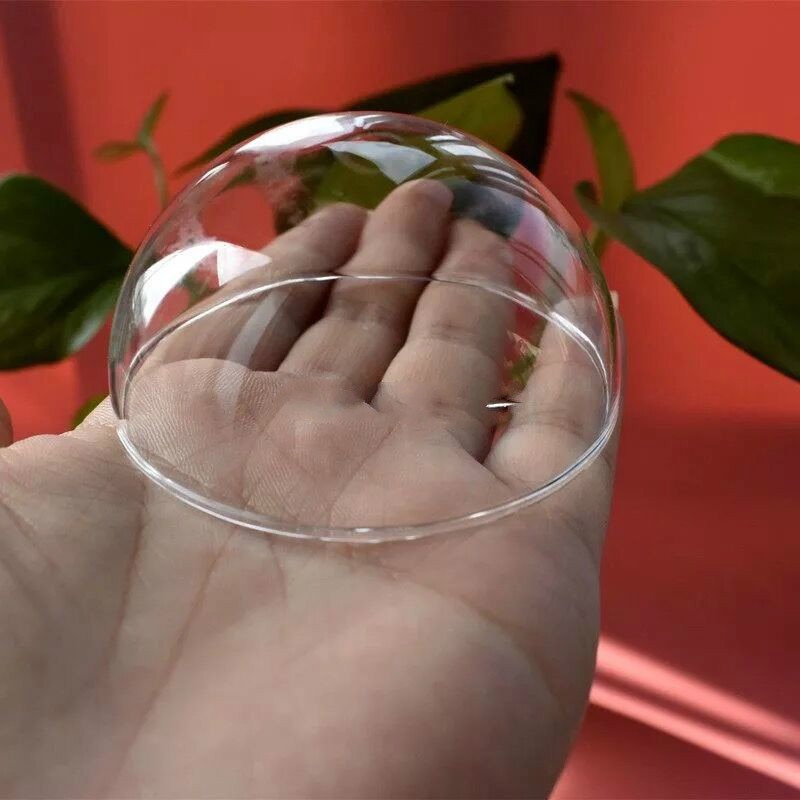1x 50/60/70mm halvkugle glaskuppeldæksel stort glas halv flaske klar halv rund flaske glas globus boble glas hætteglas vedhæng