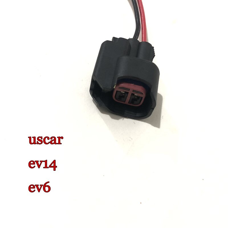 4 Uds conector de inyector de combustible cableado tapones Clips EV6 EV14 inyectores de combustible conector USCAR Pigtail corte de empalme