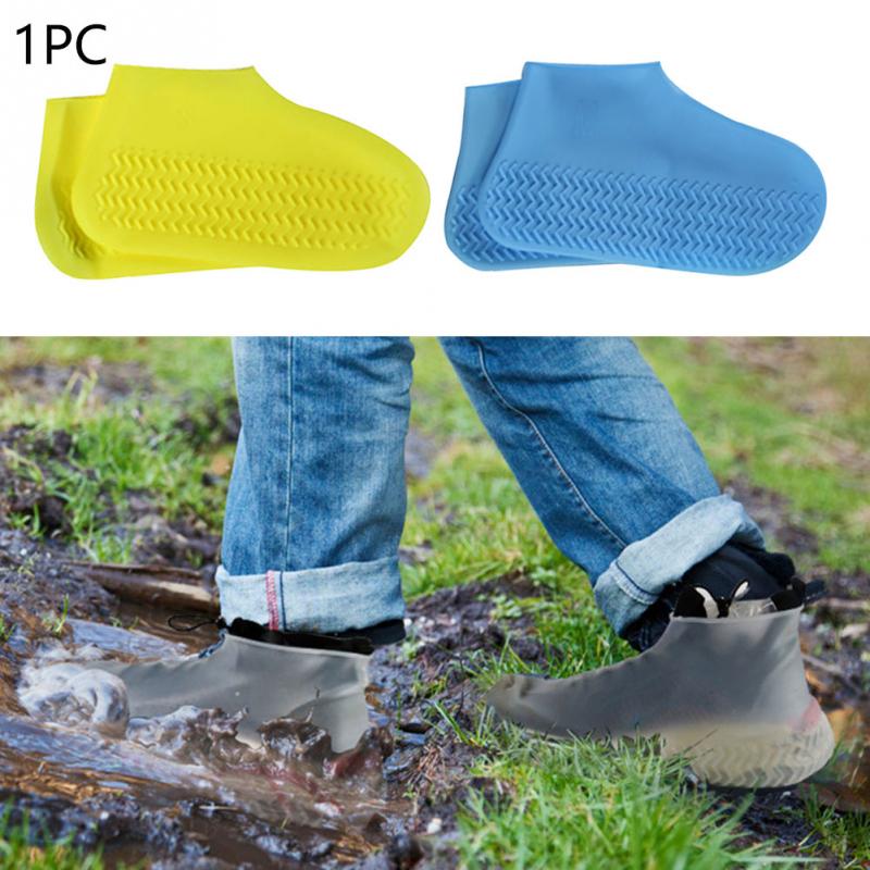 Waterproof Shoe Cover Silicone Material Unisex Shoes Protectors Reusable Rain Boots for Indoor Outdoor Rainy Days