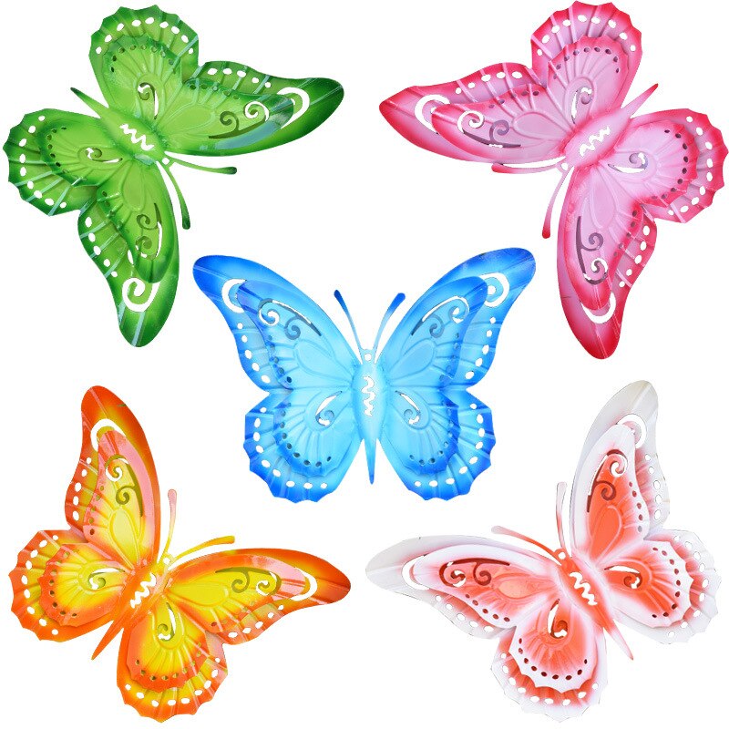 Grote Simulatie Vlinder Decoratie Ijzer Handwerk Outdoor Tuin Landschap Villa Dier Ornament Beeldjes