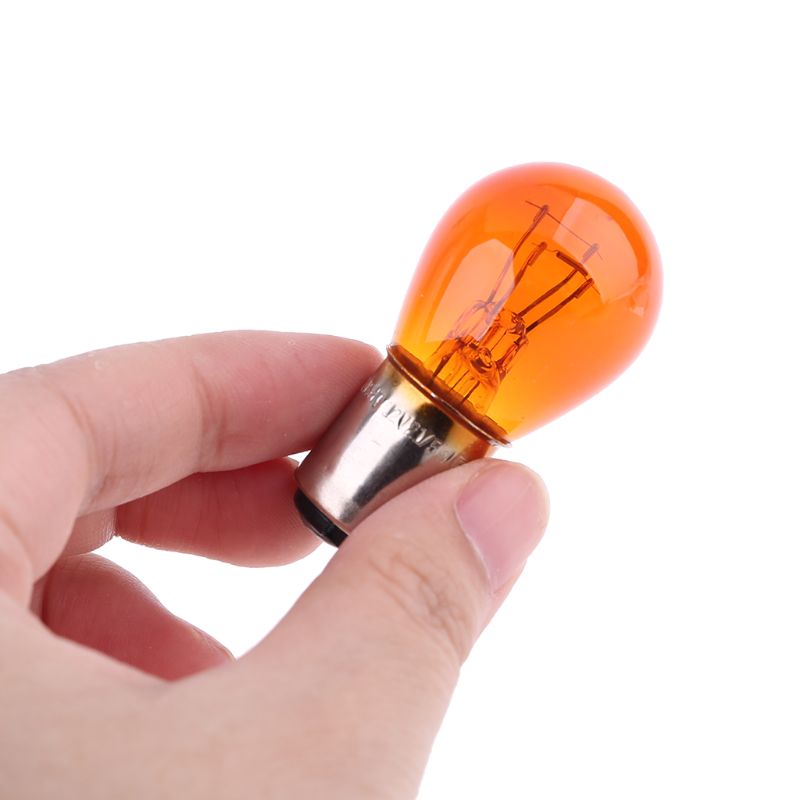 2 Pcs/Pair BAY15D 1157 P21/5W S25 12V Car Clear Glass Lamp Brake Tail Bulb Car Indicator Halogen Stop Lamp Brake Bulbs 12V