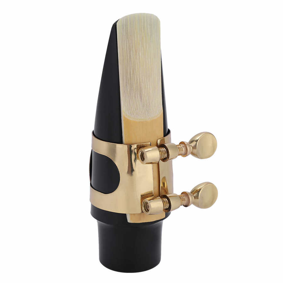 Abs Alto Sax Saxofoon Mondstuk Met Metalen Gesp Reed Pads Kussens Set Saxofoon Muziek Instrument Accessoires