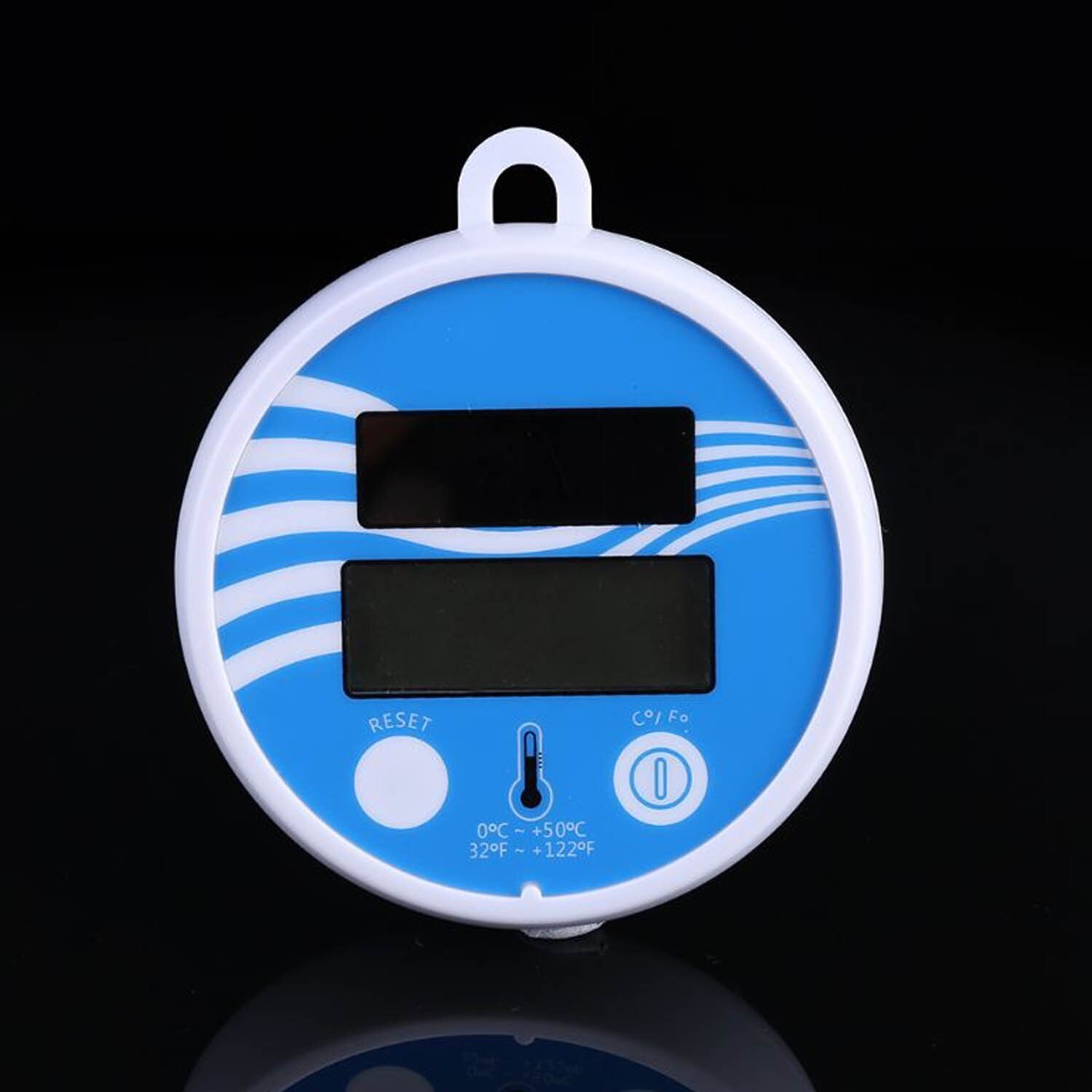 Solar Powered Digital Thermometer Accurate Water Temperature Gauge Aquarium Measure Tool for Swimming Pools Spas Bath Water