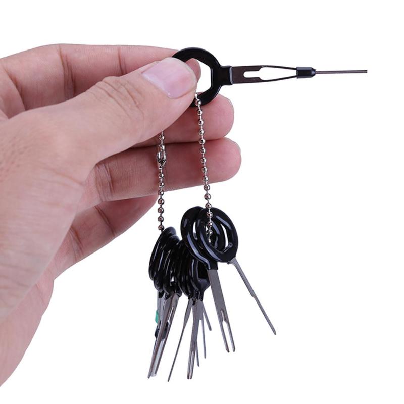 11 Stck Auto Auto Stecker Platine Draht Stecker Stift Entfernung nutzbar machen Terminal Extraktion wählen crimpen Stift Zurück Nadel einstellen