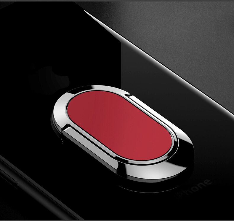 Voor ZTE Blade 20 Smart Case Vinger Ring Magneet Matte Protector Coque Op Voor ZTE Blade 20 Smart Gevallen 6.49'': Rood