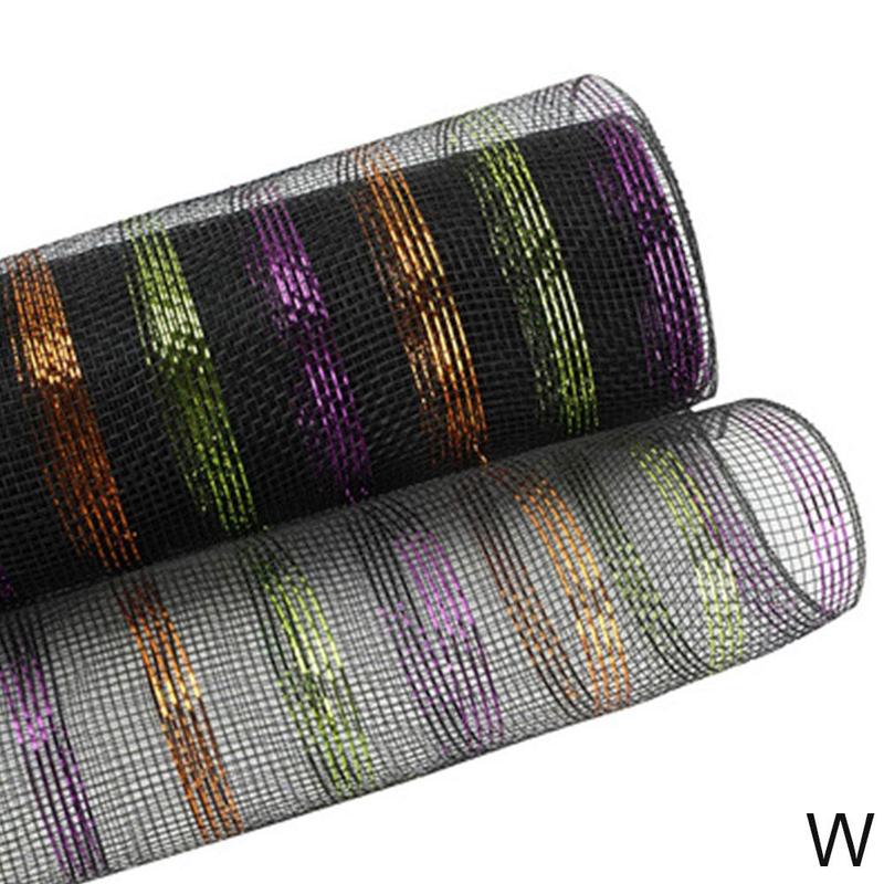 Mesh Ribbon Home Wedding Decor Poly Mesh Ribbon With Metallic Foil Each Roll For Wreaths Swags Bows Wrapping And Decorating