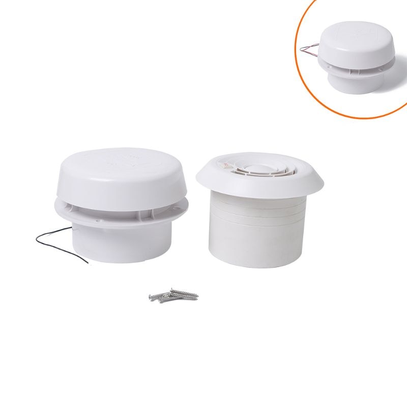 Tilhenger tak luftventilasjon rund ventil for rv campingvogn mini ventilator med lav støy og sterk vind 12v