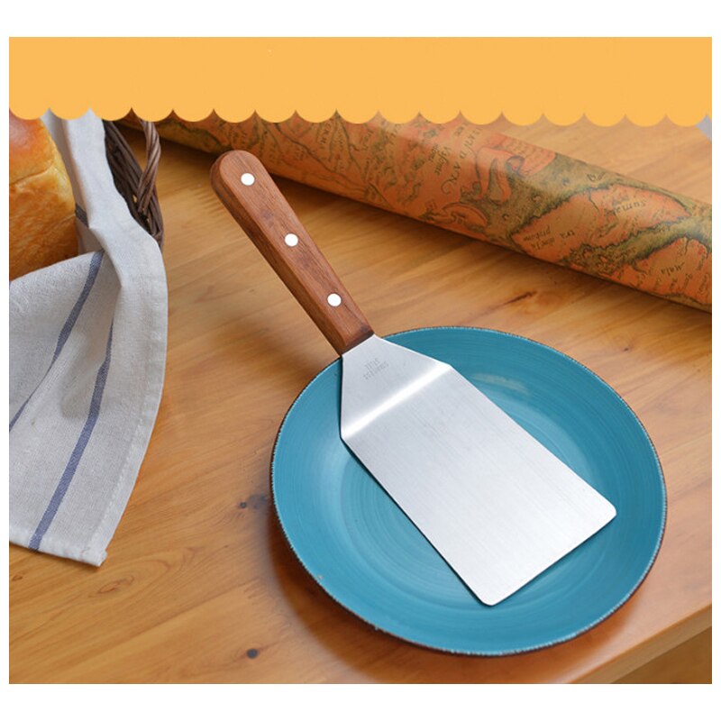 1 PCS Pancakes Steak Pizza Hand Cakes Stainless Steel Shovels Iron Plates 12 cm