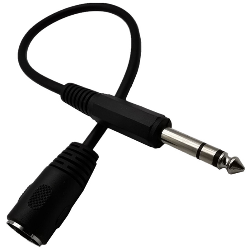 Câble MIDI Din femelle à 5 broches, câble d&#39;extension Audio stéréo TRS mono-prix 6.35mm (1/4 pouce) mâle