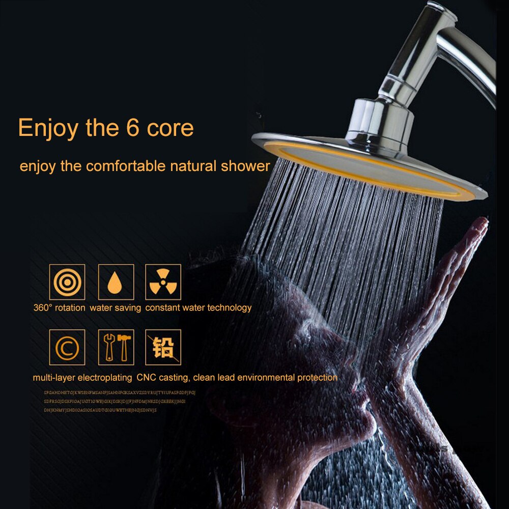 Bathroom Shower Hand-held Pressurized Shower Set plastic Head High Pressure Boosting Water Saving Beads Utility Bathroom Tools