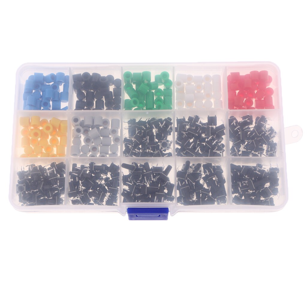 420pcs Tactile Push Button Switch Micro Momentary Tact Assortment Kit
