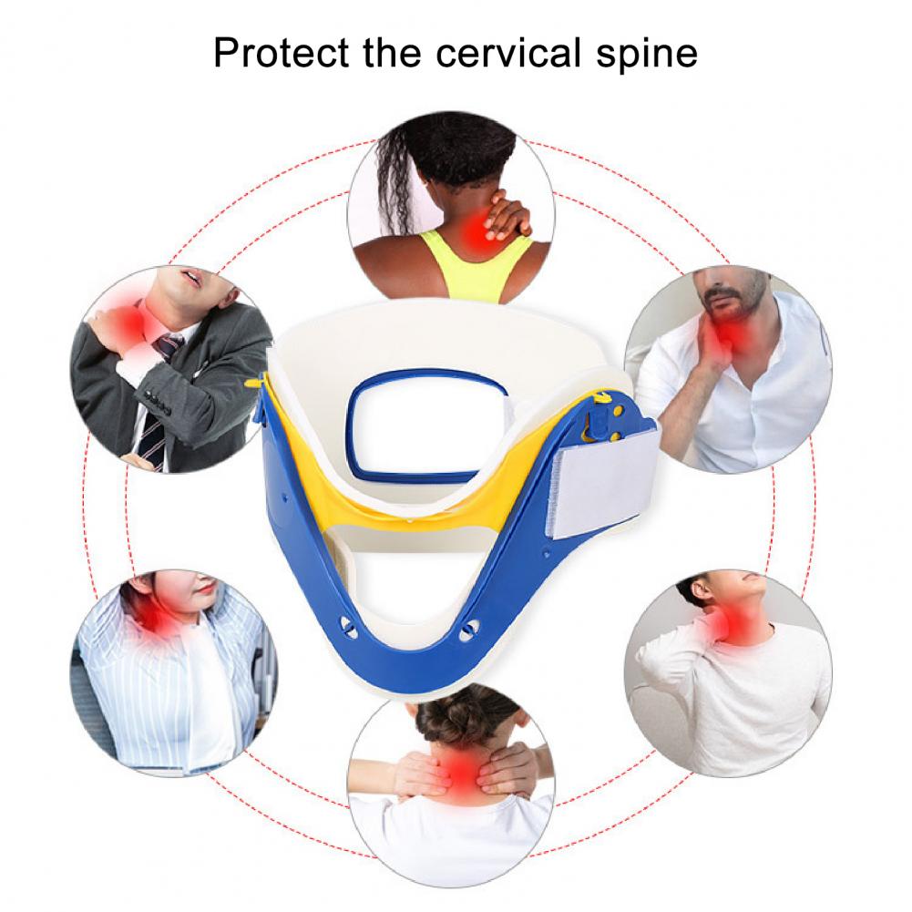 Collo regolabile nastro di fissaggio regolabile collare di correzione cervicale resistente all&#39;usura per collo da lavoro chiusura regolabile