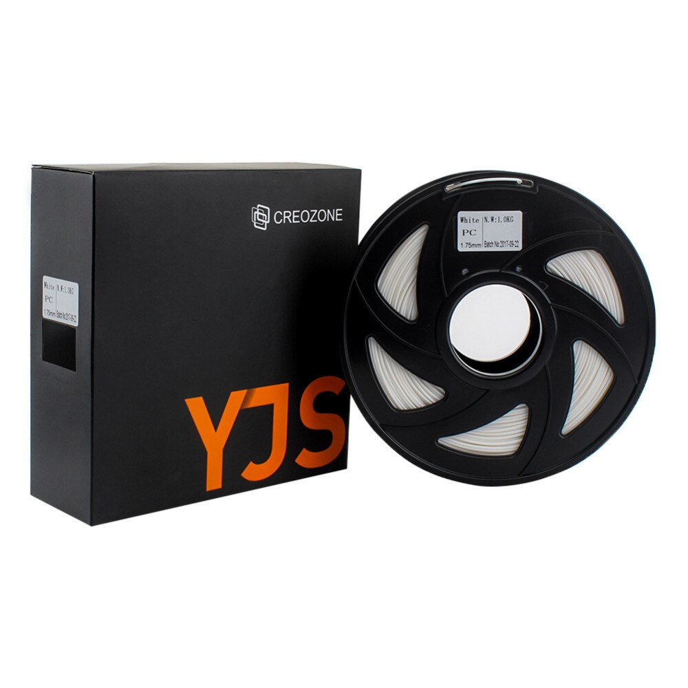 CREOZONE Premium PC Filament for 3D Printer Polycarbonate Filamento Strong Thermoplastic Temperature-Resistance White