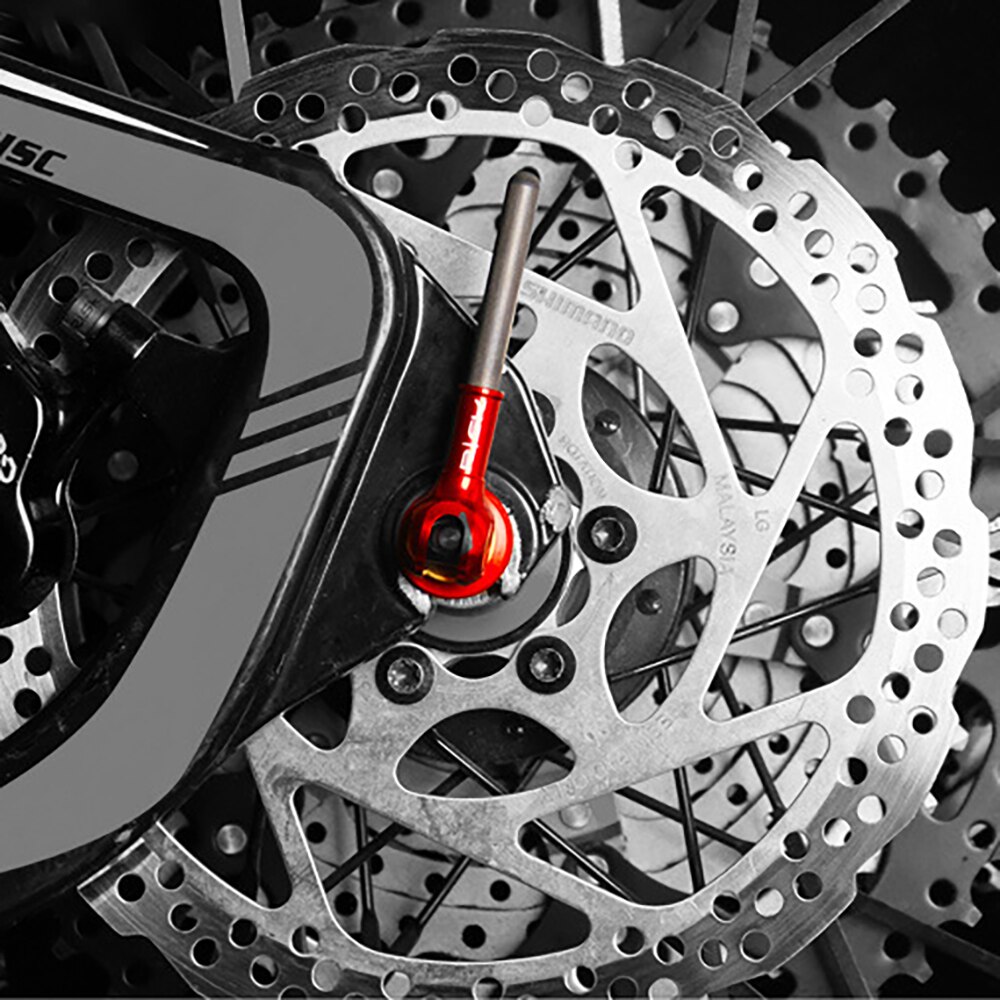 Mountain bike quick release lever titanium alloy shaft carbon fiber titanium shaft road wheel hub hub rod carbon fiber handle