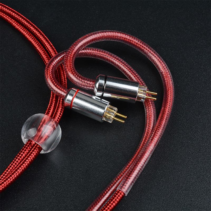 NICEHCK RedAg 4N plata pura + Cable Coaxial de auriculares HiFi de cobre de alta conductividad 3,5/2,5/4,4mm MMCX/QDC/2 pines para Zero LAN DB2