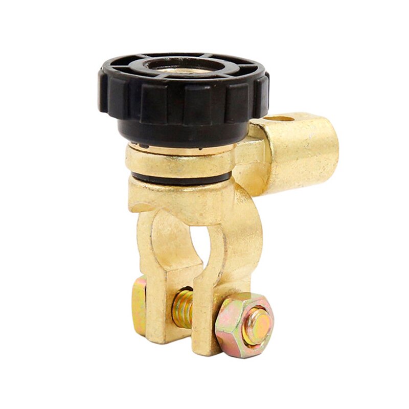 Battery terminal with screw clip (with mass switch), battery terminal, Wire Terminal, battery terminal: black