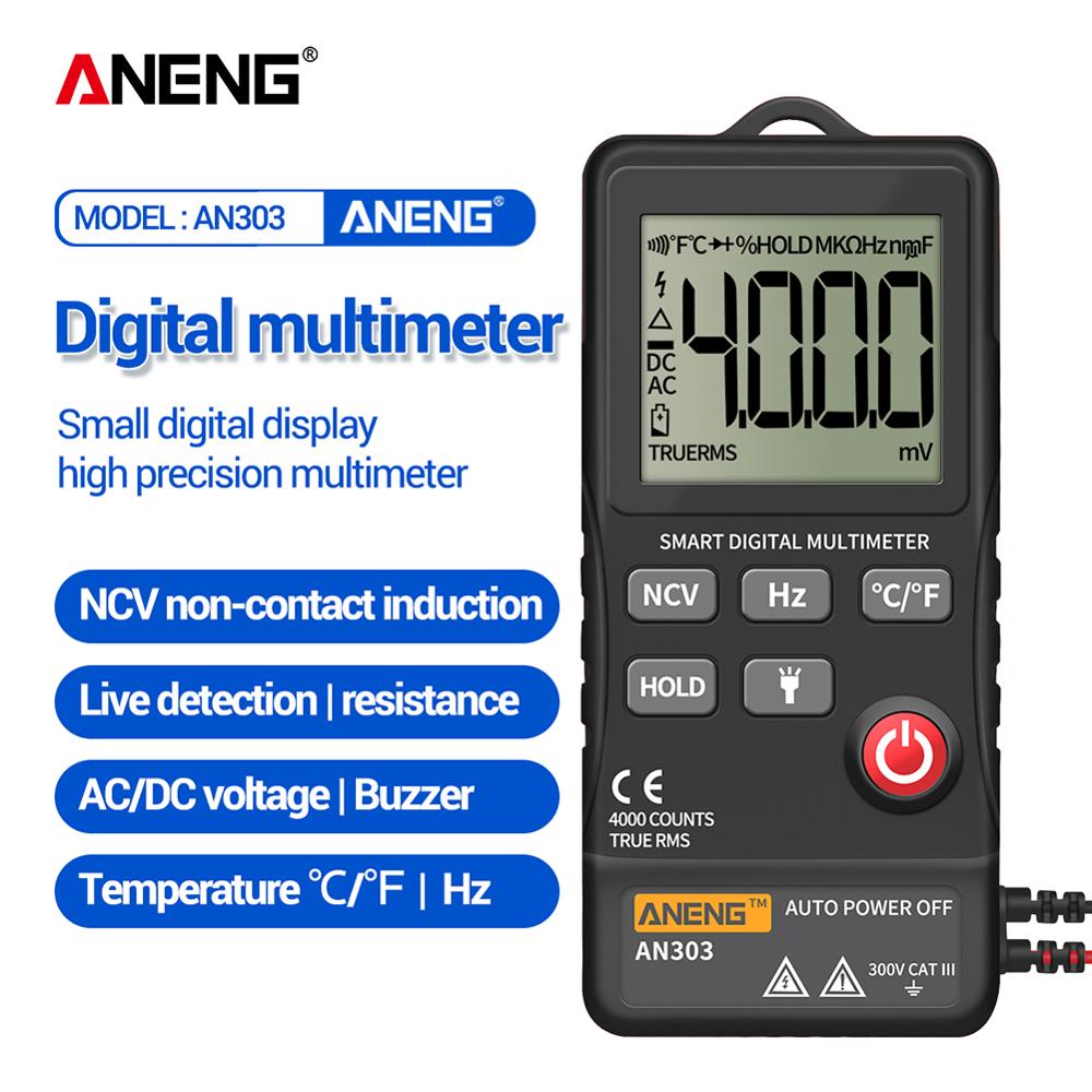 ANENG AC/DC Multimeter LCD Display Voltmeter Ammeter Tester Current Resistance Meter Tester Meter Capacitance Meter