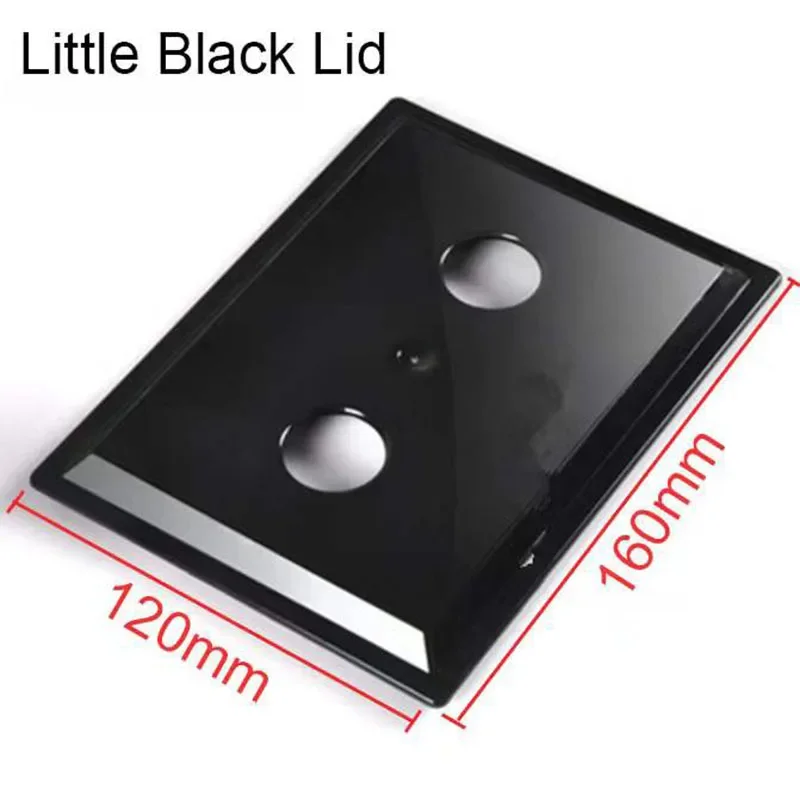 Caja de filtro externo para acuario, sistema de circulación por goteo de filtración superior, contenedor de filtro para pecera: Black Cover