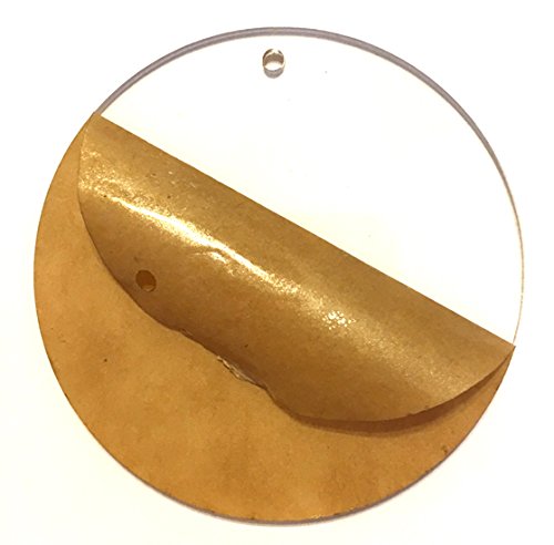 Disques en acrylique transparent de 2 pouces | Cercle rond en acrylique pour porte-clés ou bijoux de , lot de 25 pièces