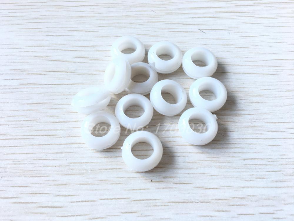 Arandelas Blakc de goma blanca para cableado, arandelas de anillo de Cable de doble cara, bobina, anillo de sellado, 3mm/4mm/5mm/6mm/7mm/8mm/10mm, 100 Uds.