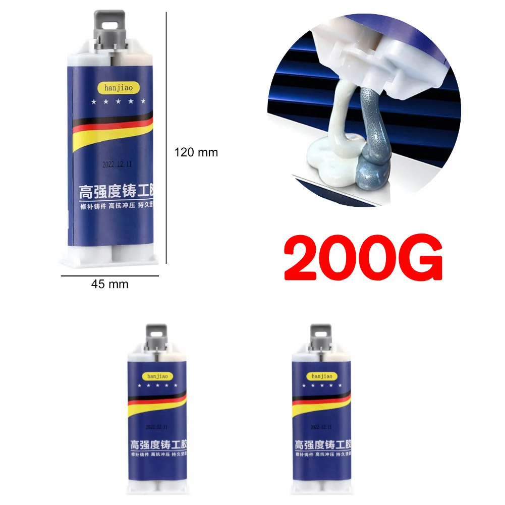 Extra Strong Foundry Glue HighTemperature Casting Repair Glue Heavy Duty Liquid Metal Welding Filler for Welding Copper Aluminum: Clear