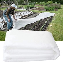 Plantedækker 1.6*9 m （ 5 x 25 ft） varm værd flydende rækkebetræk og plantetæppe plantedæksler frysebeskyttelse hvid havearbejde: Default Title