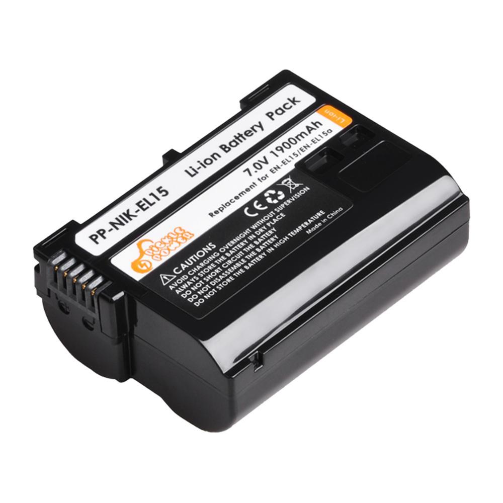 Batería de cámara EN-EL15 EN EL15 EL15A, 3 uds., 1900mAh, Cargador USB LED + para Nikon D500 D600 D610 D750 D7000 D800 D850 D810: 1 battery