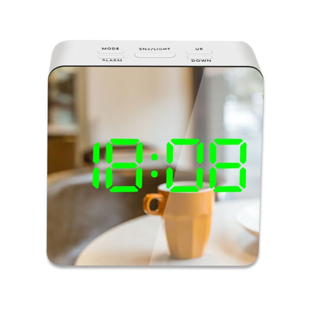 Wekker Spraakbesturing Digitale Wekker Temperatuur Dual Snooze Desktop