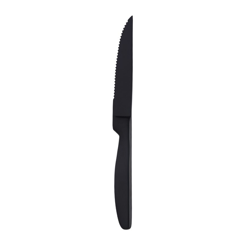 4 st köksknivset i rostfritt stål bestick vass guldkniv kött grönsaksfruktskärare 22 x 2cm kockkniv: 4 svart-b