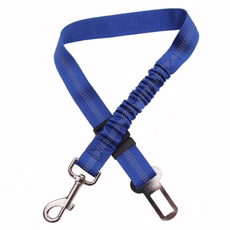 Pet Hond Kat Autogordel Verstelbare Harnas Veiligheidsgordel Leash Voor Small Medium Honden Reizen Clip Dierbenodigdheden Hond Accessoires puppy: Blauw