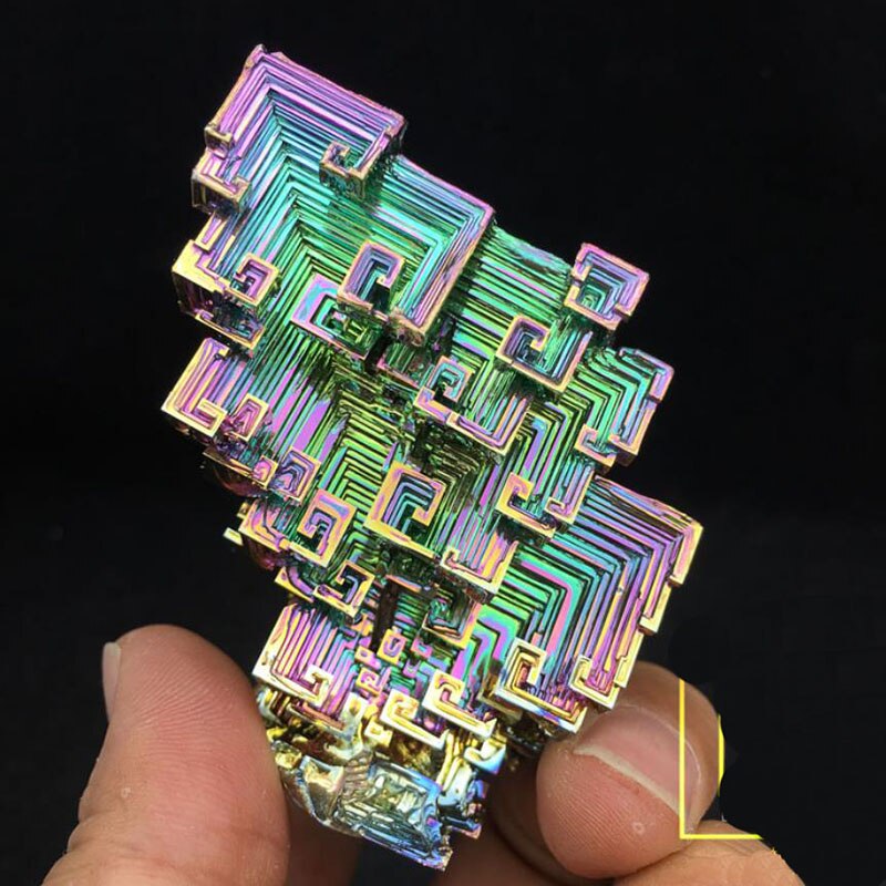 60g high pure Big Bismuth Crystals Bismuth Metal crystal Student science popularization specimen